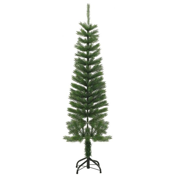 vidaXL Christmas Tree Green Polyethylene Slim Durable Christmas Tree