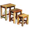 vidaXL Side Table Set of 3 Unique designs for each piece