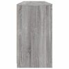 vidaXL Sideboard Grey Sonoma Engineered Wood, Glass