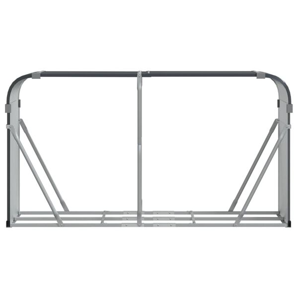 vidaXL Log Holder Anthracite 70.9"x17.7"x39.4" Galvanized Steel