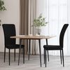 vidaXL Dining Chair Set of 2 Black Velvet, Iron, Plywood Standard