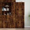 vidaXL Highboard Smoked Oak 11.8"x16.7"x72.8" Engineered Wood