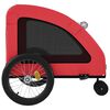 vidaXL Pet Bike Trailer Red Oxford Fabric 53.9 x 26.8 x 28.3 in