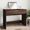 vidaXL Dressing Table with Mirror Brown Oak 39.4"x17.7"x29.9"