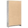 vidaXL Bookcase Concrete Grey Engineered Wood Medium Rectangular