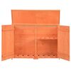 vidaXL Garden Storage Shed Orange Brown Wood, Plywood