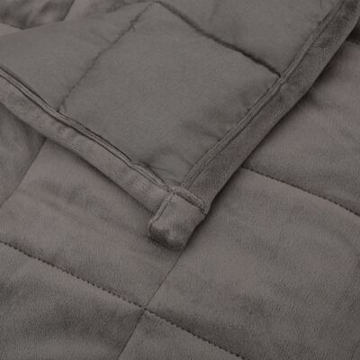 vidaXL Weighted Blanket Gray 53.1"x78.7" 22 lb Fabric