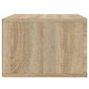 vidaXL Wall-mounted Bedside Cabinet Set of 2 Sonoma Oak Engineered wood
