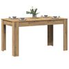 vidaXL Dining Table Artisan Oak Engineered Wood 55.1 x 29.3 x 29.9 in
