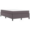 vidaXL Bed Frame with Mattress Grey 47.24 x 78.74 in Fabric
