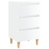 vidaXL Bed Cabinet Set of 2 High gloss white
