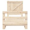 vidaXL Bed Frame Natural wood Solid pine wood Twin Durable Bed Frame