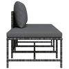 vidaXL Garden Sofa Set Gray PE rattan, steel Compact Modular