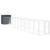 vidaXL Dog House Anthracite Galvanized Steel 65 x 50 x 71.3 in Durable