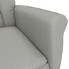 vidaXL Massage Chair Light gray 70.5 x 96.5 x 95 cm Polyester