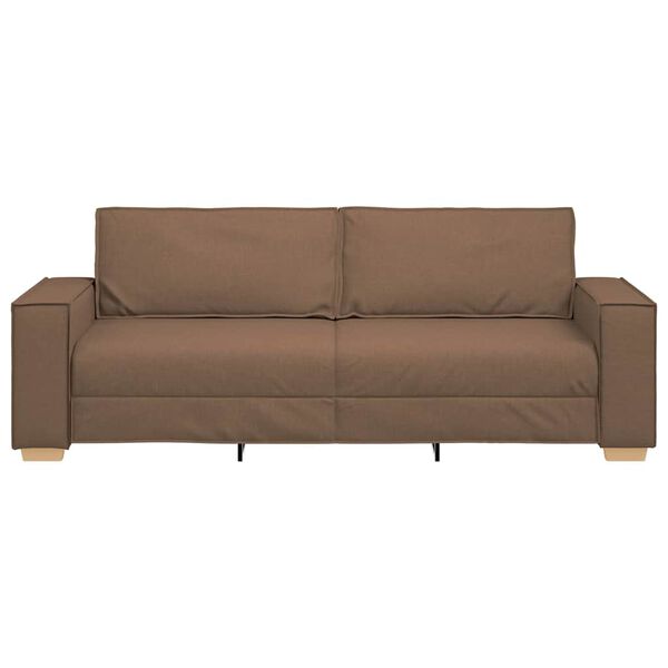 vidaXL Sofa Brown 86.61 x 30.71 x 33.07 in Fabric