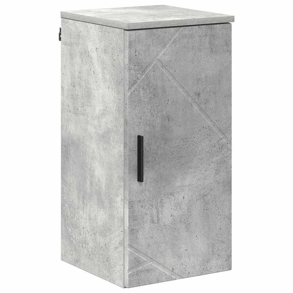 vidaXL Bathroom Cabinet Concrete Grey 11.81 x 12.40 x 24.02 in