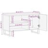 vidaXL TV Cabinet Black Solid Mango Wood Medium TV Cabinet Rectangular