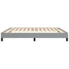 vidaXL Bed Frame Light gray Polyester fabric, plywood, engineered wood