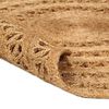 vidaXL Area Rug Natural Jute 100% Jute Medium Stylish Design Round