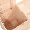 vidaXL Laundry Box 34.8x17.3x26.0" Solid Wood Pine