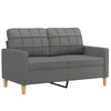 vidaXL Sofa Set Dark Grey Fabric, Metal, Textilene, Plywood Large