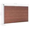 vidaXL Garden Fence WPC 68.9"x41.3" Brown