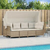 vidaXL Garden Sofa Set Beige