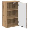 vidaXL Bathroom Cabinet with Door Artisan Oak 15.35 x 9.25 x 25.59 in
