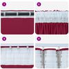 vidaXL Velvet Curtains 2 pcs Wine red 68.90 x 55.12 in Velvet