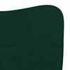 vidaXL Dining Chairs 2 pcs Dark Green Velvet