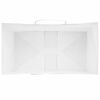 vidaXL Paper Bags 250 pcs with Handles White 15x8x21 cm