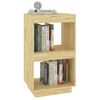 vidaXL Book Cabinet Natural Solid Pinewood 15.7x13.8x28.0 in