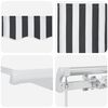 vidaXL Retractable Awning Anthracite and White