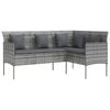 vidaXL Couch Sofa Grey