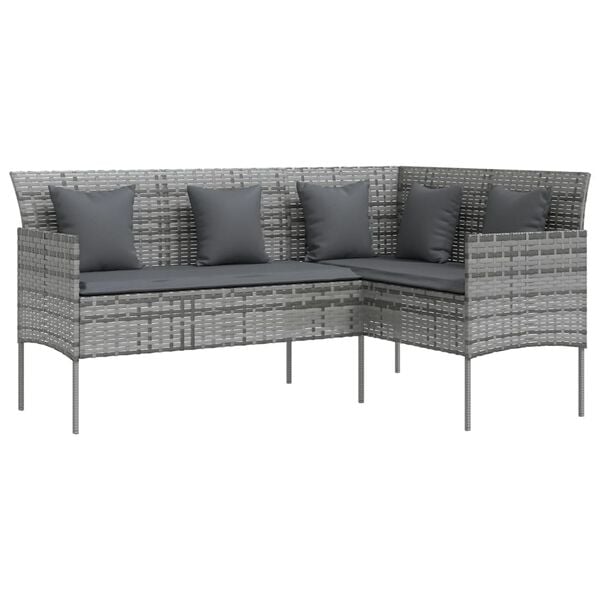 vidaXL Couch Sofa Grey
