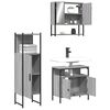 vidaXL Bathroom Furniture Set Gray Sonoma Engineered Wood Medium