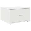 vidaXL Desk with Drawer White 51.77 x 19.69 x 41.93 in Engineered Wood