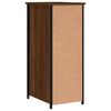 vidaXL Bedside Cabinet Set of 2 Brown Oak Engineered Wood, Iron Medium