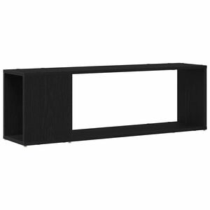 vidaXL TV Cabinet Set Black 39.37 x 9.45 x 24.80 in Engineered Wood