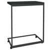 vidaXL Side Table Black Engineered wood 21.7 x 13.8 x 27.6 in Portable