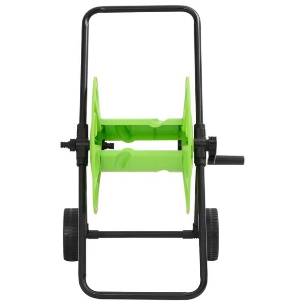 vidaXL Green Hose Reel Cart for 196.9 ' 1/2" Hose Steel