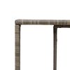 vidaXL Storage Shelf Grey PE Rattan, Powder-Coated Steel Mid-Size