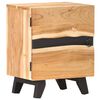 vidaXL Bedside Cabinet Natural Wood Solid Acacia Wood Standard