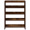 vidaXL Shoe Rack Smoked Oak Engineered Wood Slim Shoe Rack Rectangular
