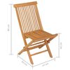 vidaXL Garden Dining Set Warm wood color Fine sanded teak hardwood Large