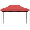 vidaXL Party Tent Burgundy Oxford fabric with PVC coating Large Foldable