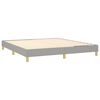 vidaXL Bed Frame Light Grey 100% Polyester, Plywood, Engineered Wood