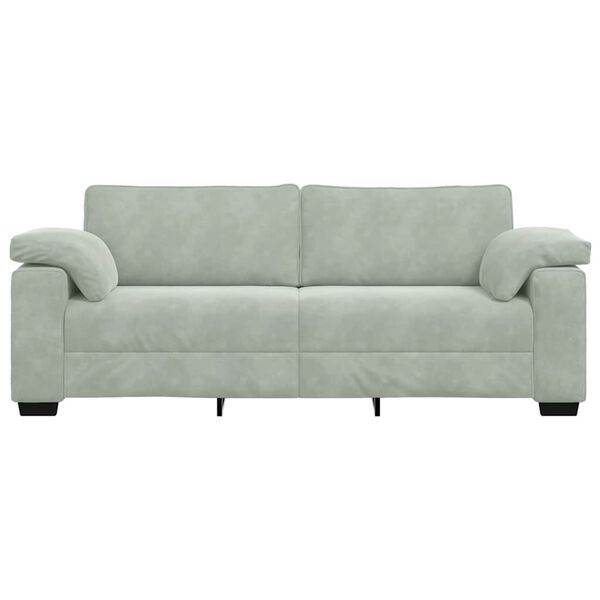 vidaXL 3-Seater Sofa Light Gray