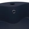 vidaXL Luxury Wash Basin with Overflow Matt Dark Blue 14.2x5.1" Ceramic